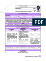 Plan de Mejoramiento de Emprendimiento Grado Decimo 2 Periodo - 2017 PDF