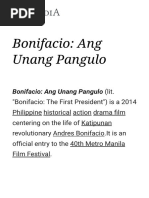 Bonifacio Ang Unang Pangulo - Wikipedia