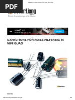 Capacitors For Noise Filtering in Mini Quad - Oscar Liang