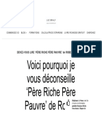 Conseil Père Riche Père Pauvre