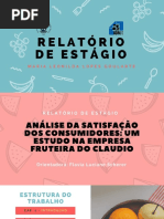 Apresentação Do Relatório de Estágio - Empresa Fruteira Do Claudio