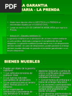 Ley de Garantia Inmobiliaria - La Prenda