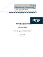 Finanzas de Empresa - Guia de Ejercicios 2018 PDF