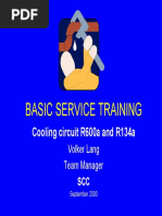 Basic Service Training: Cooling Circuit R600a and R134a