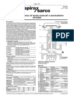 Valvole Per Scarico Di Fondo DFG300 Manuali o Con Attuatore Pneumatico