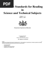 PA Core Standards For Reading in Science and Technical Subjects March 2014