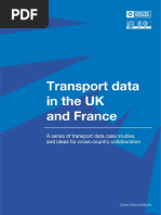 Transport Data in The UK and France