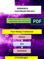 Minggu 2 Puisi Melayu Tradisional