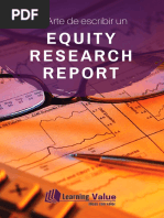 El Arte de Escribir Un Equity Research Report Ebook