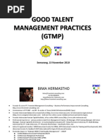 Good Talent Management Practices (GTMP) : Semarang, 15 November 2010