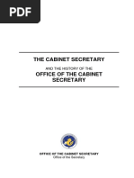 History of The Office of The Cabinet Secretary