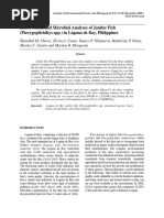 Heavy Metal and Microbial Analyses of Janitor Fish (Pterygoplichthys SPP.) in Laguna de Bay, Philippines