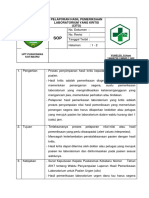 Sop PELAPORAN HASIL PEMERIKSAAN LABORATORIUM YANG KRITIS (CITO)