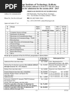 Heritage Institute of Technology, Kolkata: Information For Admission For The Session 2016 - 2017