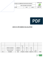 240V Ac Ups Sizing Calculation: Document Title