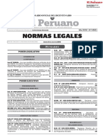 Normas Legales Peruanas Del Día 05 de Julio Del 2018