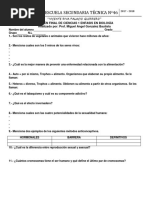 Examen Final de Ciencias 1 Enfasis en Biología