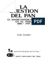 La Cuestion Del Pan El Anarcosindicalismo en El Peru 1880