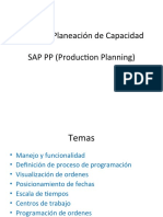 Tabla de Planeacion de Capacidad