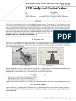 A Review On CFD Analysis of Control Valves