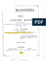 Aprendiz. Liturgia de Ragon