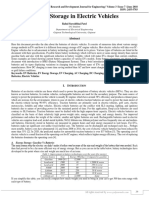 Energy Storage in Electrical Vehicles