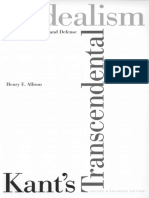 Kant's Transcentendal Idealism: An Interpretation and Defense Henry E. Allison