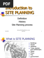 Introduction To Site Planning