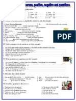 Present Simple 3rd Person Positive Negative Question