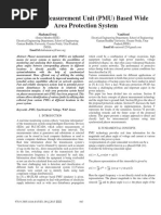 Phasor Measurement Unit (PMU) Based Wide Area Protection System