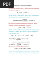 Ejercicios de Estequiometría