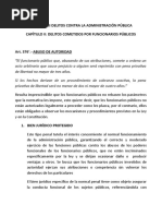 Título Xviii Delitos Contra La Administración Pública