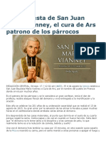 Hoy Es Fiesta de San Juan María Vianney