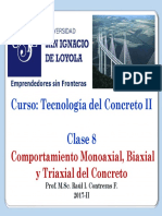 Clases 08 Comportamiento Monoaxial Biaxial y Triaxial Del Concreto PDF