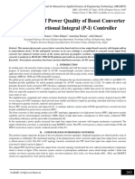 Improvement of Power Quality of Boost Converter Using Proportional Integral (P-I) Controller