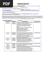 Adam CV RF Optimization Consultant 2G 3G