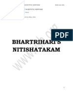 Bhartrihari'S Nitishatakam: Trivandrum 695 018, India (0471-2490149)