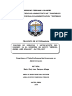 Calidad de Servicio y Satisfacion 31de Setiembre 2017 07 Año Nuevo Enero