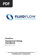 FluidFlow Equipment Sizing