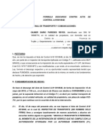 Formula Descargo Contra Acta de Control de GRTC f1