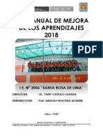 Plan de Mejora 2018