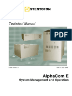 AlphaCom E - System Management and Operation