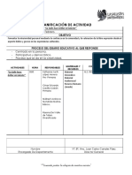 Formato Plan de Actividades