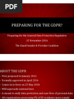 Panel 3 PPT - Preparing For The GDPR