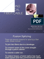 Splicing Optical Fiber Cable