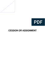 14 Cession or Assignment