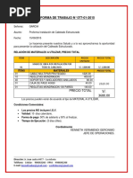 Cableado Proforma.