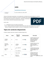 Tipos de Variaveis PLC