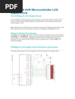 ATMega16 AVR Microcontroller LCD Digital Clock