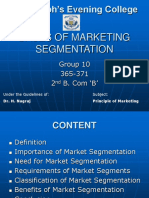 Bases of Marketing Segmentation